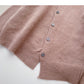 Single breasted irregular design fashion lazy loose top  5899