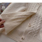 New Korean retro Hong Kong style casual versatile long sleeved twist top  5958