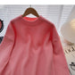 New Korean lazy casual loose split top  5940