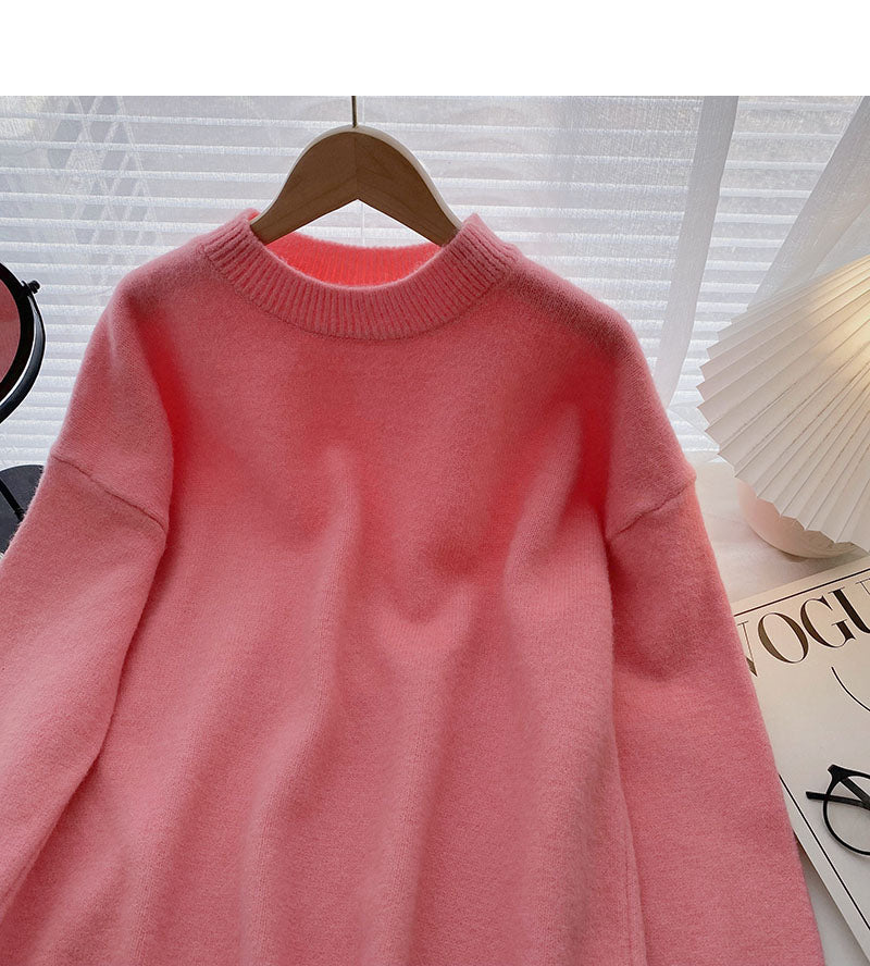 New Korean lazy casual loose split top  5940