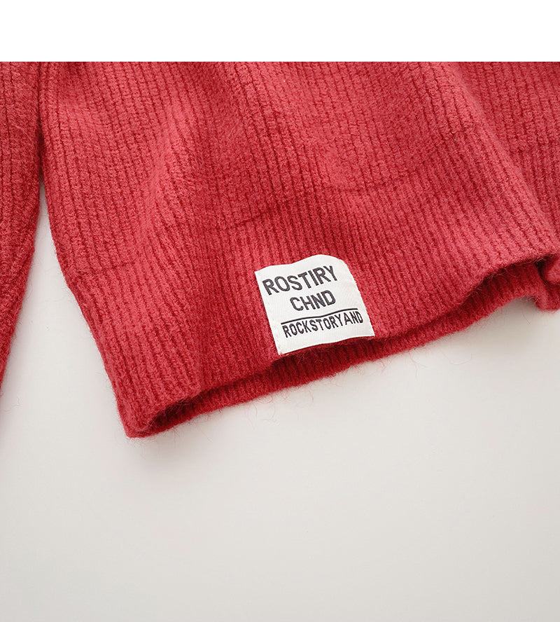 Design sweater tassel drawstring hood loose long sleeve  6083