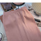 Jupe taille haute fendue en forme de A au tempérament doux 5766