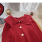 Temperament aging single breasted doll neck long sleeve slim top  6024