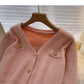 Casual temperament gentle V-Neck long sleeve top  5907