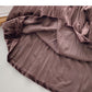 Temperament retro pleated A-shaped slim skirt  5780