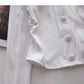 New Korean side pleated slim slim long sleeve top  6344