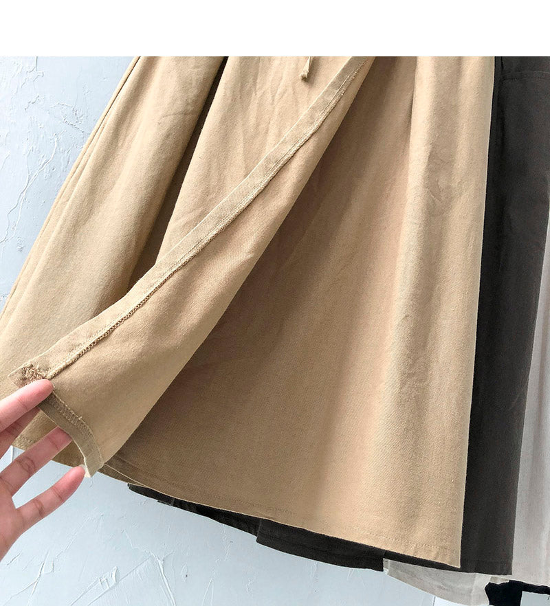 Neuer koreanischer Bandage-Design mit hoher Taille, mittellanger Rock 5682