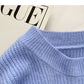 Nischendesign, personalisierter, gestrickter, langärmliger Pullover mit losem Oberteil 6111
