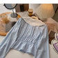 Gentle and thin short slim doll collar top  6375