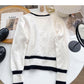 Vintage studded V-neck bow top  6110