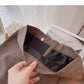 Hong Kong style retro solid color split high waist A-line skirt  5828