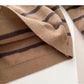 New Korean Lapel Half Zip stripe contrast stitching long sleeve top  6118