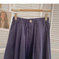 Hong Kong style high waist medium length A-shaped umbrella skirt  5830