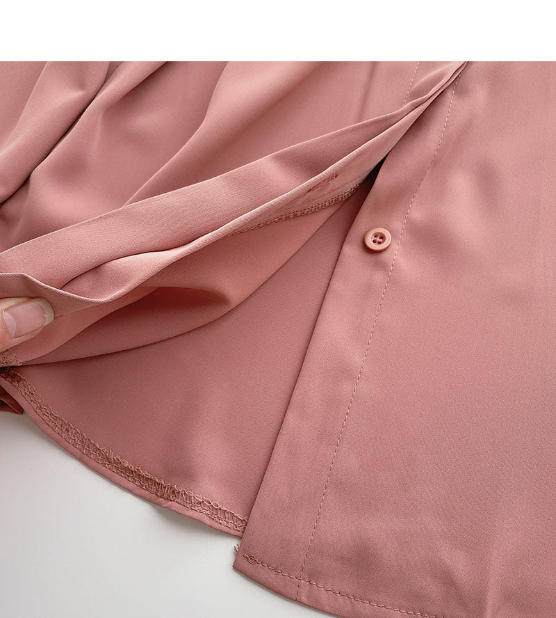 Casual outside with long sleeve top solid shirt  6262