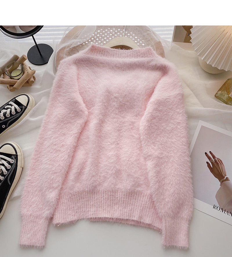 Koreanische Mode, ausländischer Stil, süßes Design, Langarm-Top, Mode 6184
