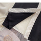 Fungus edge contrast long sleeve splicing shirt  6388