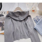 Design sense sweater coat casual hooded long sleeved top  6594