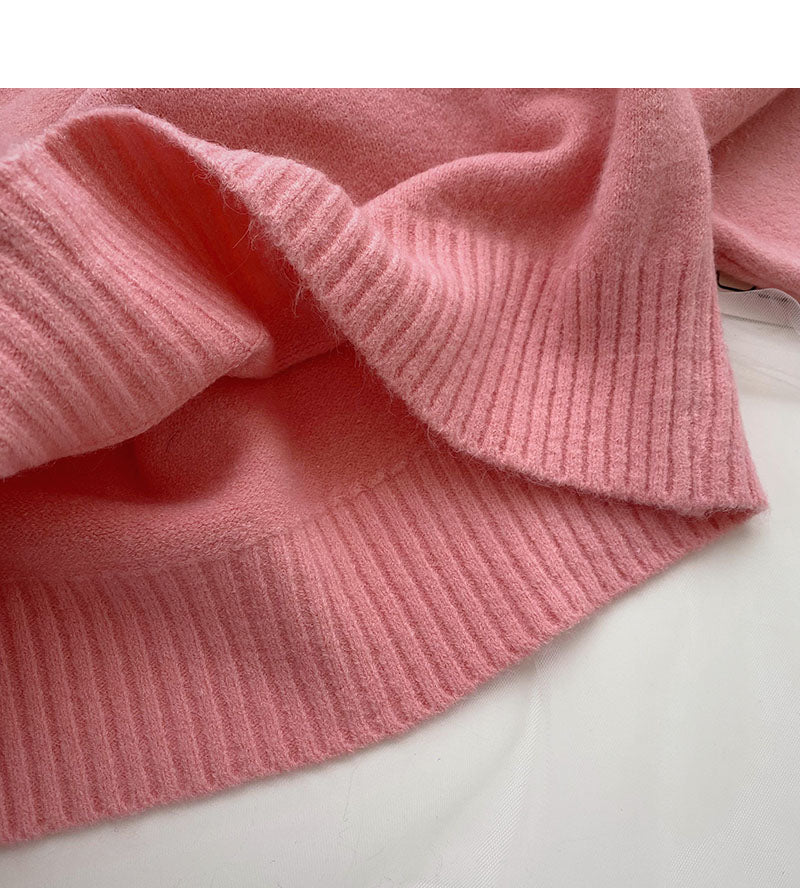 Koreanische Version kleiner Mann, lockeres und vielseitiges Langarm-Pullover-Oberteil 6142