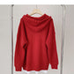 Pull femme style paresseux rétro ample à manches longues à capuche faux haut deux pièces 6197
