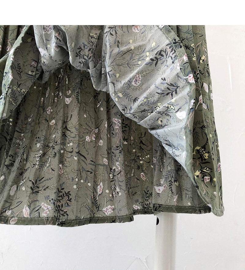 Neuer, mittellanger Faltenrock mit hoher Taille im Hafenstil 5681