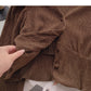 Pleated Vintage V-neck shirt shows thin Hong Kong flavor  6401