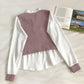Design fake two long sleeve shirts  6241