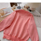 Letter contrast loose lazy long sleeve Pullover Sweater  6016