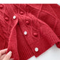 Einfarbiger Top-Design-Pullover im Retro-Stil im koreanischen Stil 5991