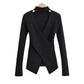 Vintage high street neck cross V-Neck Sweater  7202