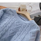 Koreanisches, einfarbiges, vielseitiges Pullover-Oberteil für kleine Männer 5941