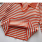T-shirt Lapel stripe contrast color shows thin slim top fashion  6538