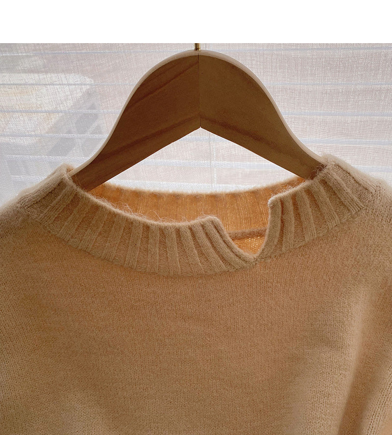 Neues koreanisches Design Kordelzug Slim Pullover Top 5974