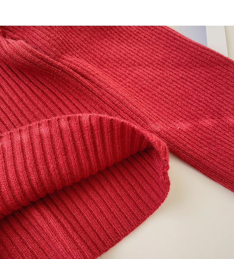 Vintage Lantern Sleeve square neck sweater looks thin and fashionable  6162