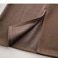 Retro casual slim split high waist A-line skirt  5772