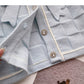 Xiaoxiang style pattern short sweater coat bow flower long sleeve top  6190