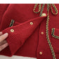 Xiaoxiangfeng sweater cardigan Vintage short top  6103