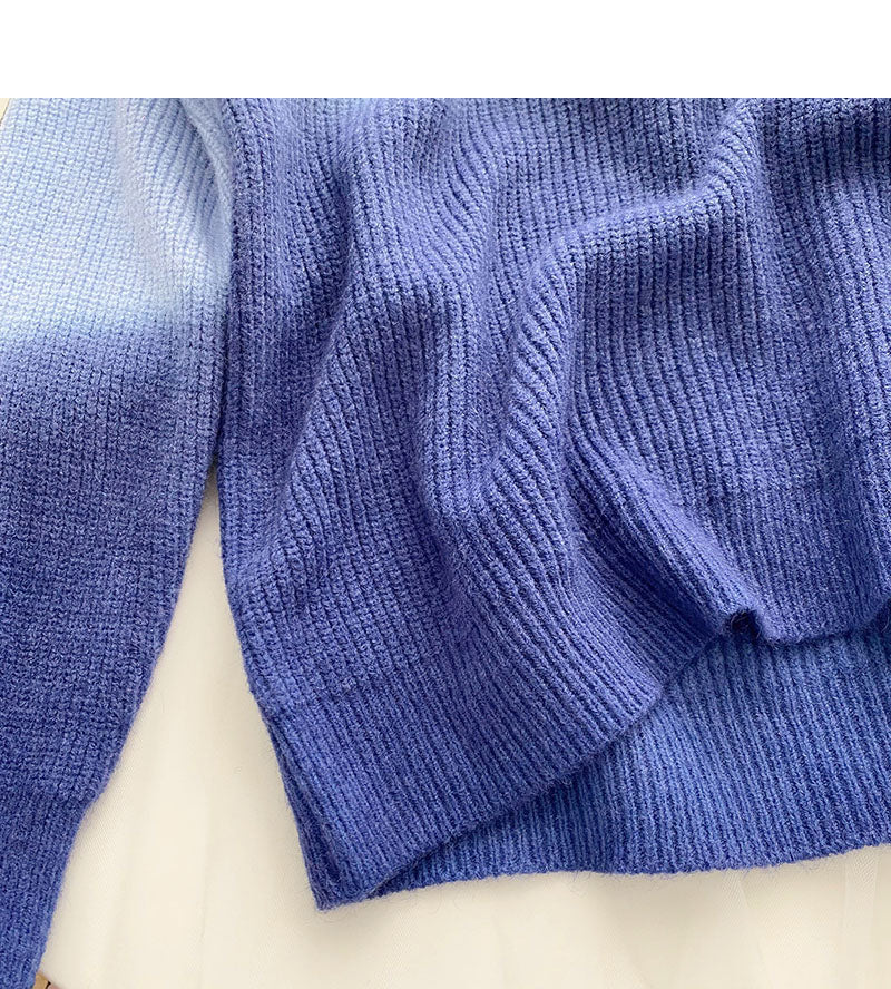 Nischendesign, personalisierter, gestrickter, langärmliger Pullover mit losem Oberteil 6111