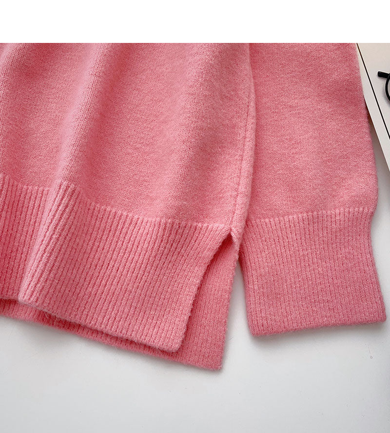 New Korean lazy casual loose split top  5940