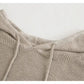 Versatile loose casual hooded Pullover Crew Neck Long Sleeve Sweater  7282