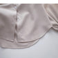 Collegiate lace up Lapel shirt casual long sleeve top  6356
