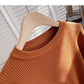Solider Basic-Pullover Rundhals-Langarmpullover 6146