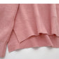 The new Korean style is simple, casual, loose, split long sleeved top  5949