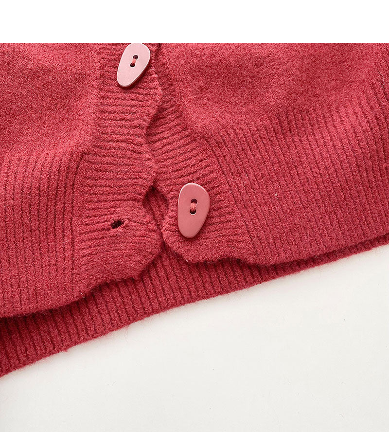 Korean solid color casual personalized single breasted long sleeved top  6042