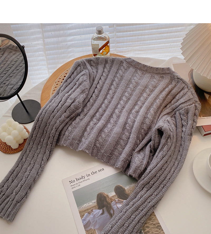 New Korean small man fashion temperament long sleeve twist top  5970