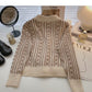 Vintage-Print zeigt dünnes langärmliges Cardigan Top Fashion 5888