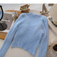 Fashion cross short long sleeve top  6165