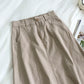 New Korean pocket Harajuku tooling high waist A-line skirt  5673