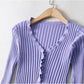 Vintage fungus edge sweater slim high waist top  7181