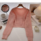 New Korean leisure aging foreign style long sleeved top  6635