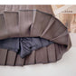 Korean simple and fashionable solid color high waist A-shaped skirt  5548